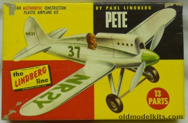 Lindberg 1/48 Benny Howard's Pete 1930s Thompson Trophy Racer, 401-29 plastic model kit